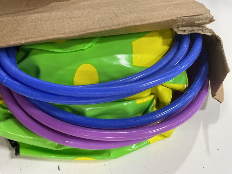 Condition photo showing Good Condition for civaner alligator inflatable ring toss crocodile game, each include 22" inflatable alligator blow up crocodile and 8 rings, alligators party decorations for carnival activities safari