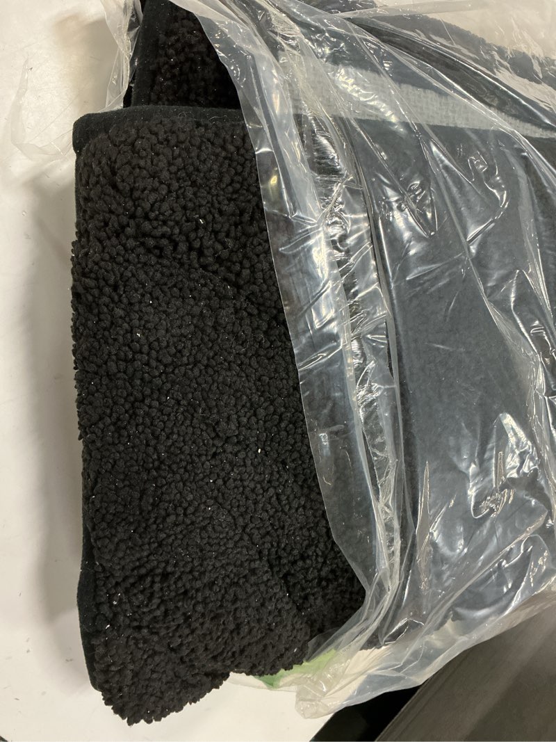 Condition photo showing As Is for dexi bathroom rugs 36x24, extra soft absorbent bath mat, non slip bathmat for bathroom floor, machine washable rugs for shower floor, black black-wave 36" x 24" (rectangular)