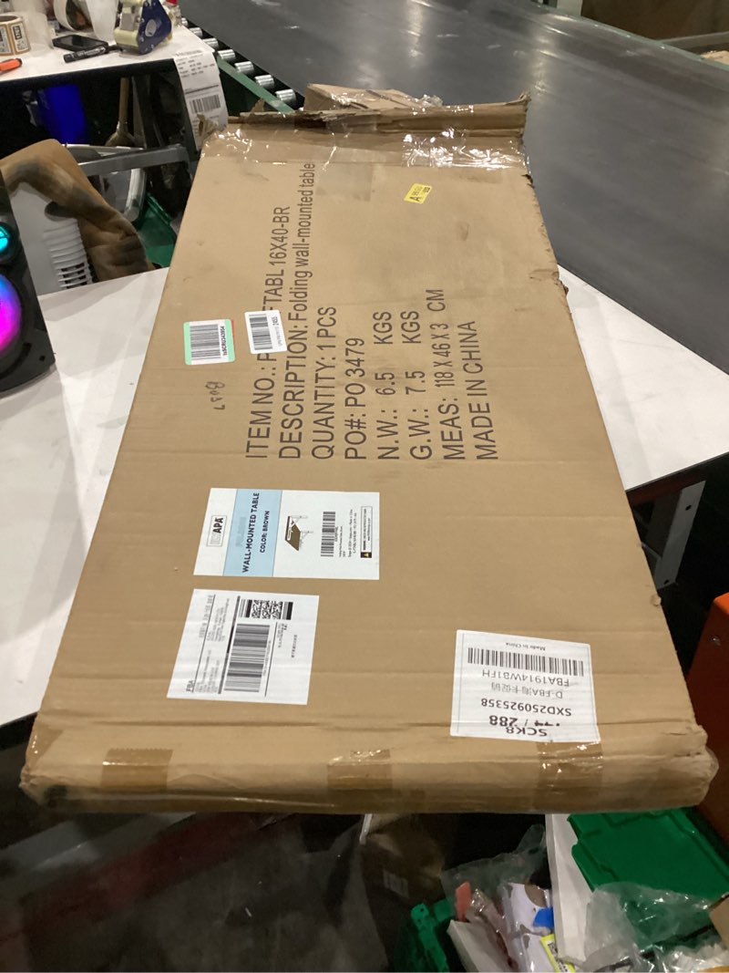 Folding wall mounted table 