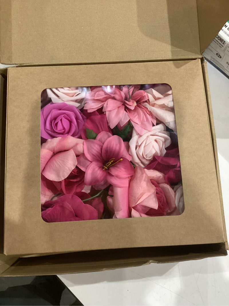 Condition photo showing Good Condition for Artificial Flowers,2PCS Fake Flowers for DIY Wedding Bridal Bouquets, Fake Cake Flowers for Centerpieces,Baby Shower, Table Arrangement, Home Party Decorations(Hot Pink) Hot Pink 2