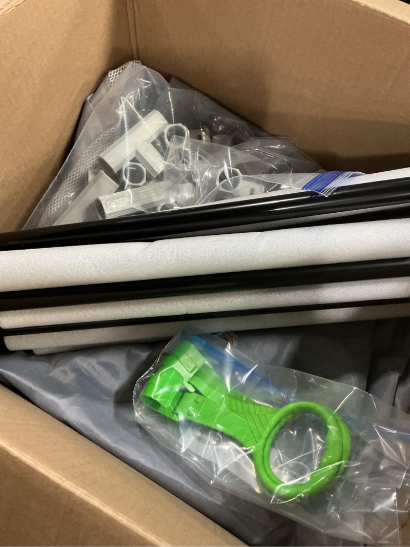 Condition photo showing As Is for Fodoss Baby Playpen, 47x47in Small Play Pen,Toddler Playpen for Apartment,Play Yard,Activity Fence, Extra Large Baby Playard Light Grey 47x47 Inch