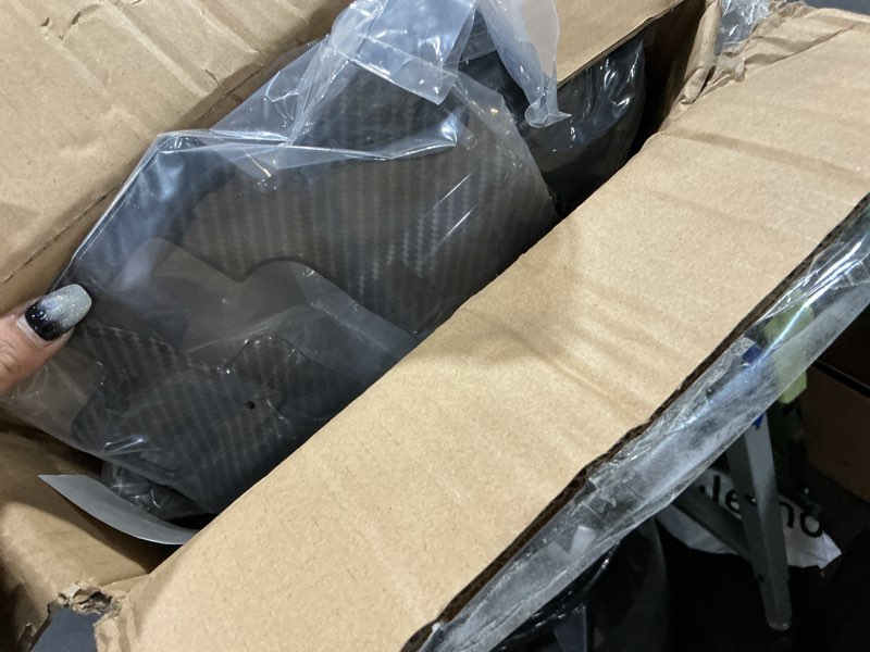 Condition photo showing Good Condition for jecar 6pcs carbon fiber hood engine bay cover trim kit for 2011-2023 dodge charger coolant windshield washer cover wire dust cover