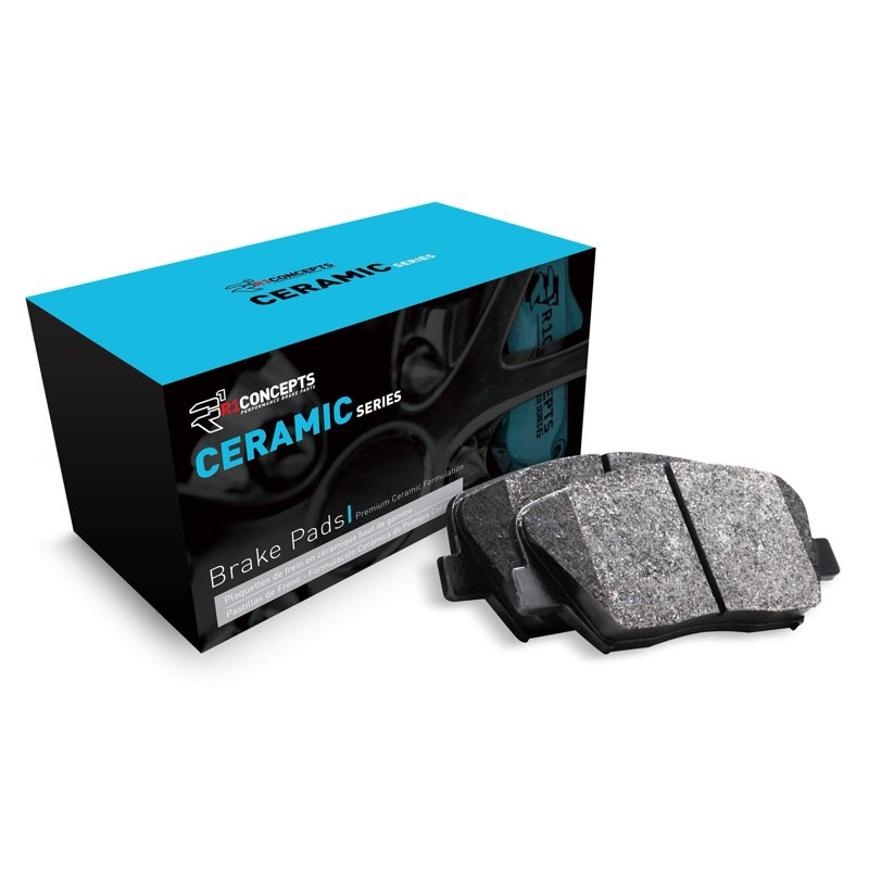 R1 Concepts Ceramic Series Brake Pad With Rubber Steel Rubber Shims (27-1551-00)