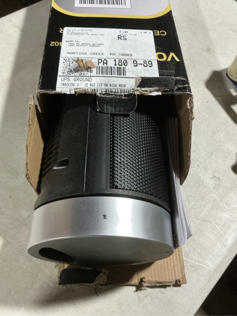 Condition photo showing As Is for Space Heater for Indoor Use with Remote - 70° Oscillating Tower Electric Heater, 24 Inchs, 12H Timer, 1500W Quiet PTC Ceramic Heating with Thermostat, Fast Safety Heat for Office, Home, Bedroom
