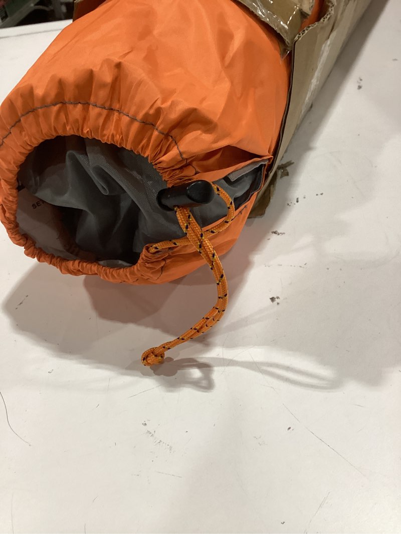Condition photo showing Good Condition for oileus x-large 4 person beach tent sun shelter - portable sun shade instant tent for beach with carrying bag, stakes, 6 sand pockets, anti uv for fishing hiking camping, waterproof windproof, orange