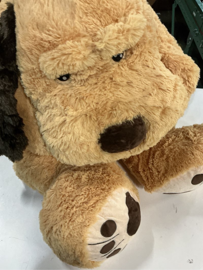 Condition photo showing As Is for MaoGoLan Giant Dog Plush,31" Large Stuffed Animal Dog, Fluffy and Cuddly Stuffed Puppy Stuffed Animal Throw Pillow Toy Birthday for Girls Kids Brown 31 Inches