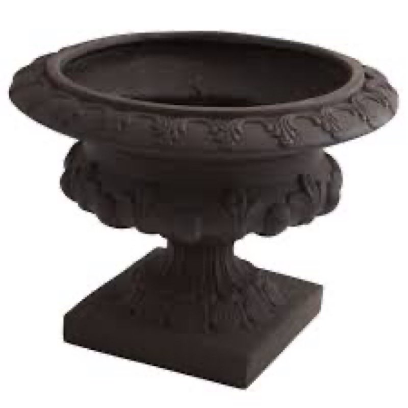 (Damaged)Pequena Decorative Fiber Clay Urn Planter