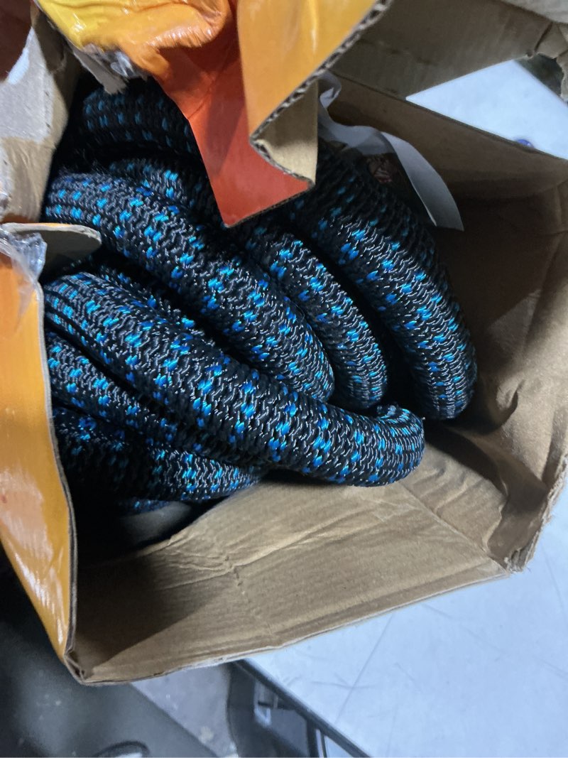 Condition photo showing As Is for flexi hose expandable garden hose with 8 function nozzle, 100ft - lightweight retractable garden hose, water hose - no-kink flexibility, 3/4 inch solid brass fittings and double latex core