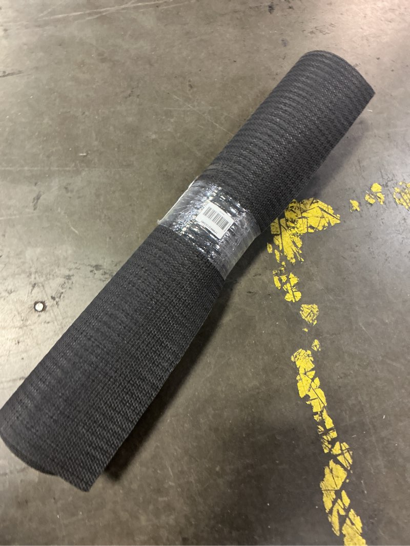 Condition photo showing Good Condition for Ottomanson Solid Design Non-Slip Rubberback 3x16 Indoor/Outdoor Waterproof Runner Rug for Hallway, Kitchen, Living Room, Garage, Patio, 2'7'' x 16', Black