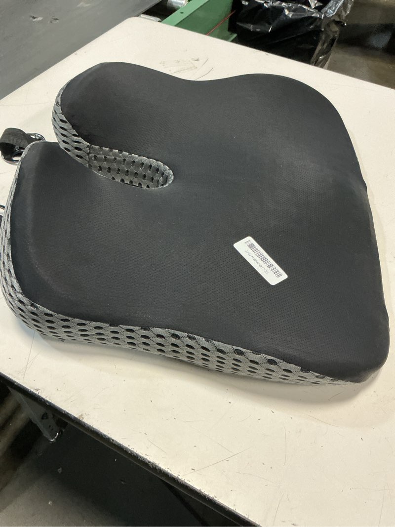 Condition photo showing Good Condition for gel wedge car seat cushion for driving relieves tailbone pain, composite gel memory foam for cool & support comfort, ergonomic car seat pillow, elevated back for wider vision, anti-slip design