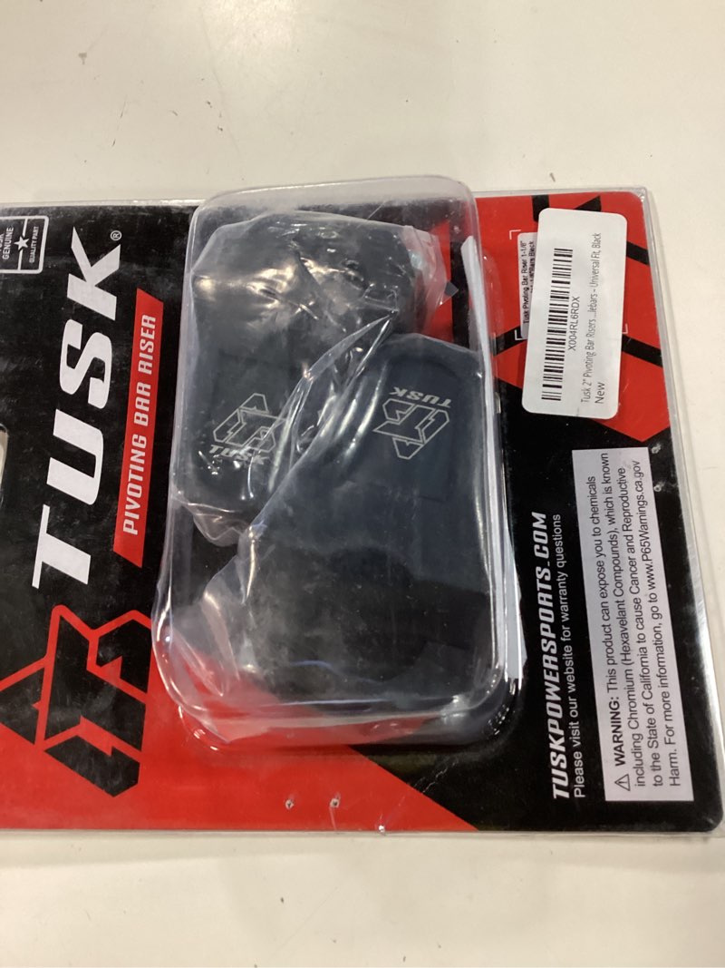Condition photo showing Good Condition for tusk 2" pivoting bar risers for motorcycle & dirt bike - 1 1/8" bar clamp to 1-1/8" handlebars – universal fit, black black 1-1/8 stem