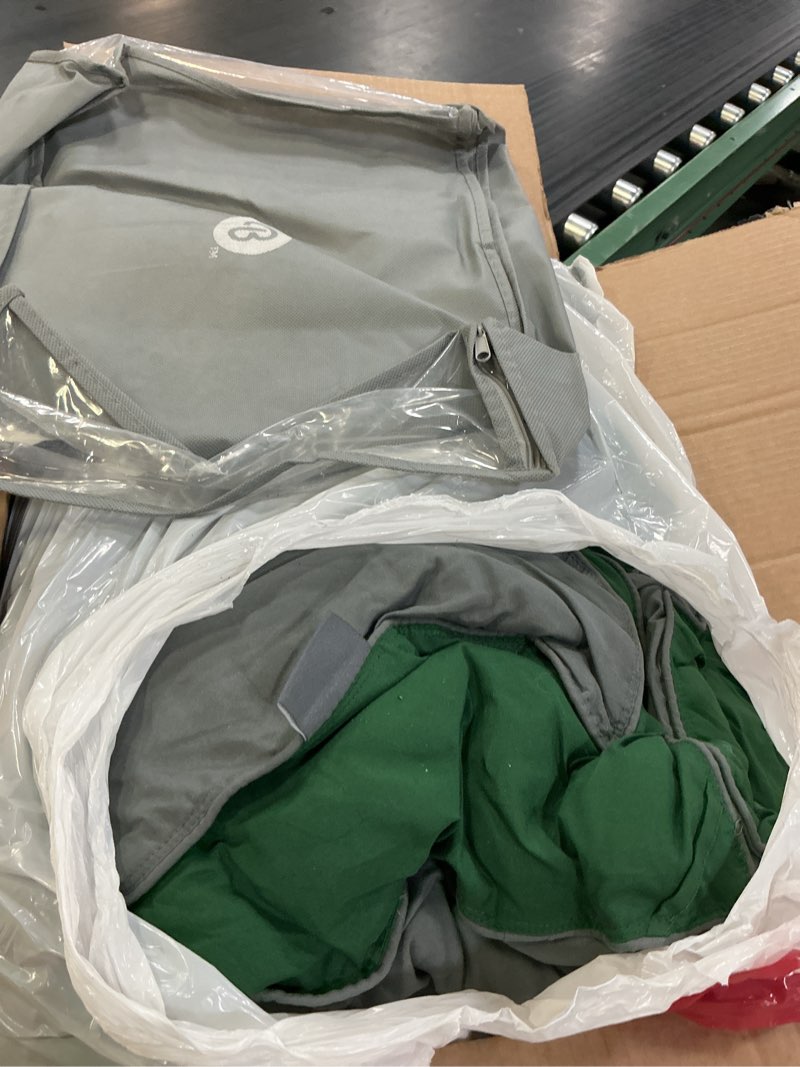 Condition photo showing As Is for bare home twin/twin extra long comforter - reversible colors - goose down alternative - ultra-soft - premium 1800 series - all season warmth - bedding comforter (twin/twin xl, grey/forest green) twin/twin xl 12 - grey/forest green