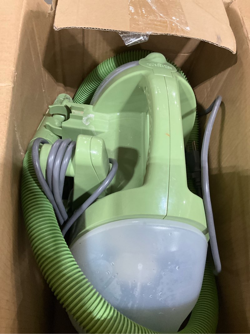Condition photo showing As Is for bissell little green multi-purpose portable carpet and upholstery cleaner, car and auto detailer, with exclusive specialty tools, green, 1400b