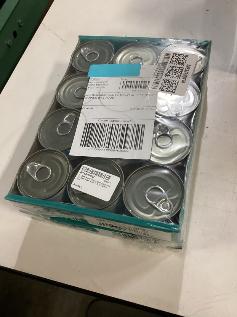 Condition photo showing New/Like New for (bbd:16/06/2026) dr. elsey's cleanprotein beef recipe wet cat food (case of 24), 2.75 oz canned food