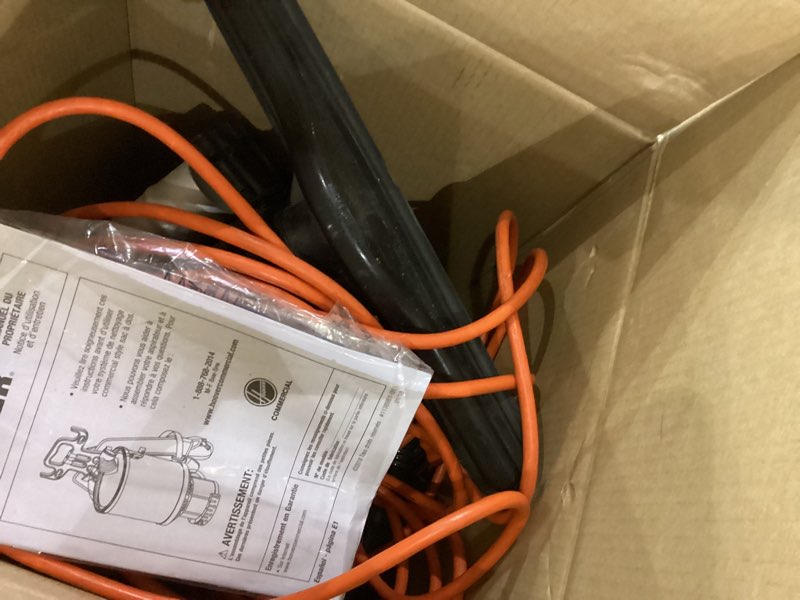 Condition photo showing As Is for Hoover Commercial Shoulder Vac Pro Backpack Bagged Vacuum Cleaner, with HEPA Media Filter, Lightweight with Extra Long Cord, Chiropractic Design, for Carpet and Hard Floors, C2401, Black