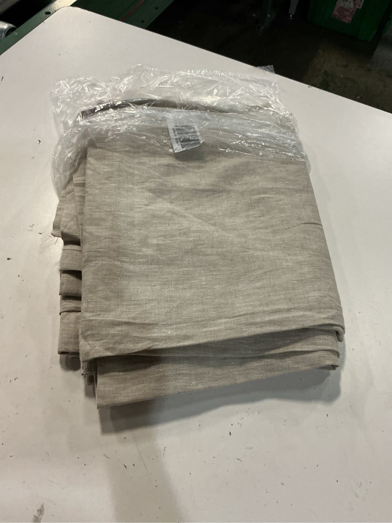 Condition photo showing Good Condition for european linen true blackout curtain, 48x84, flax 1 panel
