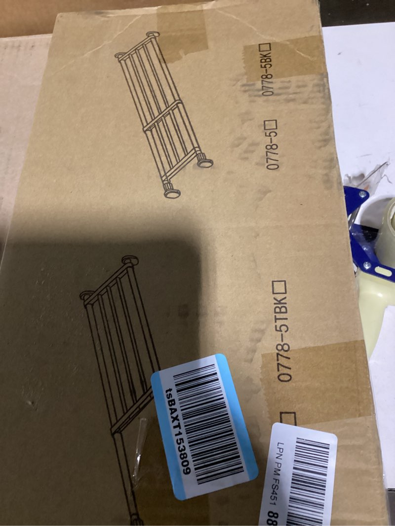 Condition photo showing New/Like New for baoyouni closet tension shelf rod heavy duty wardrobe organizer adjustable storage shelves rack diy closet dividers separators for kitchen bathroom bedroom garage, 19.69-31.5 inches (19.69-31.50) in