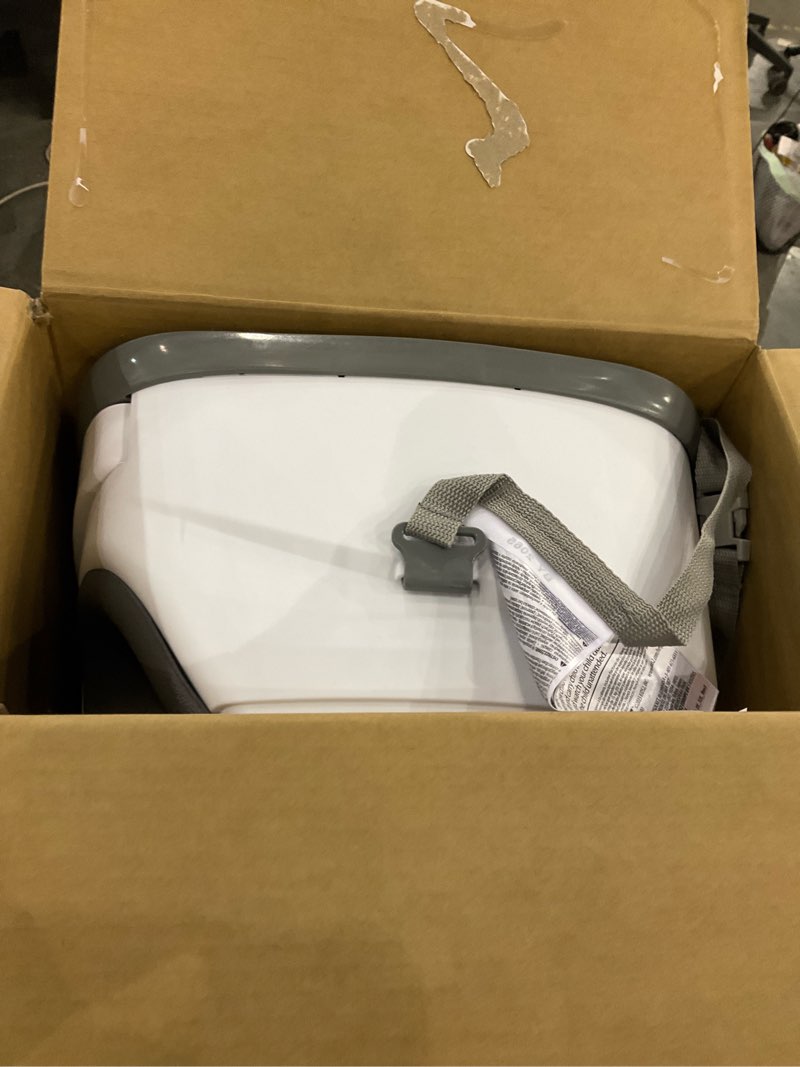 Ingenuity Baby Base 2-in-1 Booster Feeding and Floor Seat with Self-Storing Tray - Slate