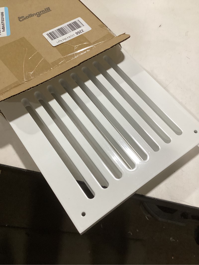 Condition photo showing Good Condition for 1 Pcs Return Air Grille 32 x 8.5 x 3/4 Inches High Flow Air Vent with Angled Slots Decorative White Return Vent Cover Suitable for Various Home Decoration Styles 32 x 8.5 x 3/4 Inches White 1