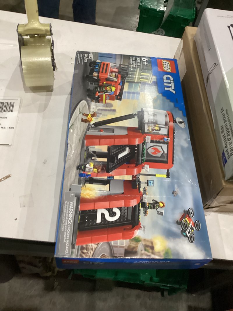 LEGO City Fire Station with Fire Truck Toy - Kids Toy Building Sets with 2 Fire Truck Attachments - 