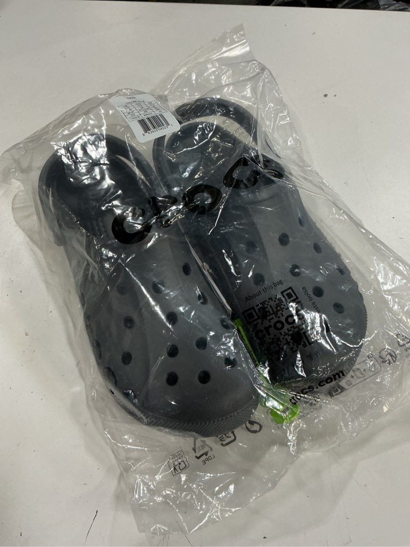Condition photo showing New/Like New for crocs baya clogs mens - grey 12