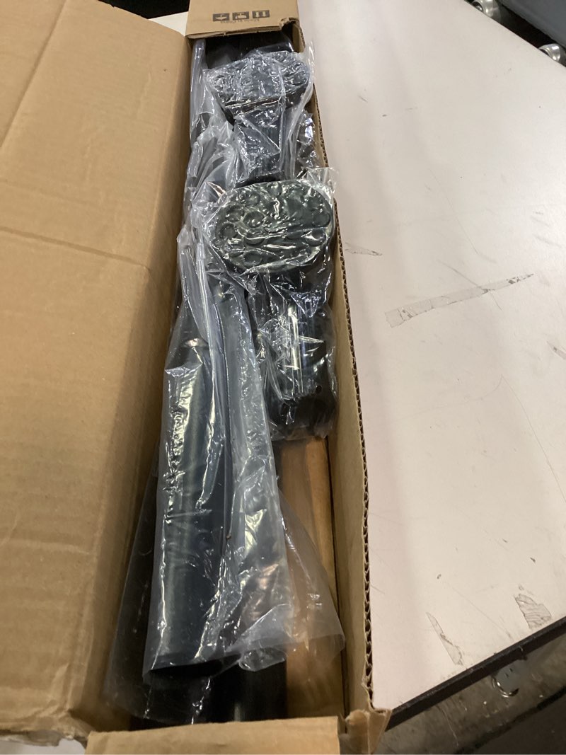Condition photo showing Good Condition for Tension Curtain Rod 51-165In(4.25-13.75Ft), Extra Long Outdoor Curtain Rod No Drilling for Window or Bathroom Patio, Adjustable Spring Shower Rod, Easy to Install Never Rust, Rod Diameter 1.26In-Black Black 51''-165''