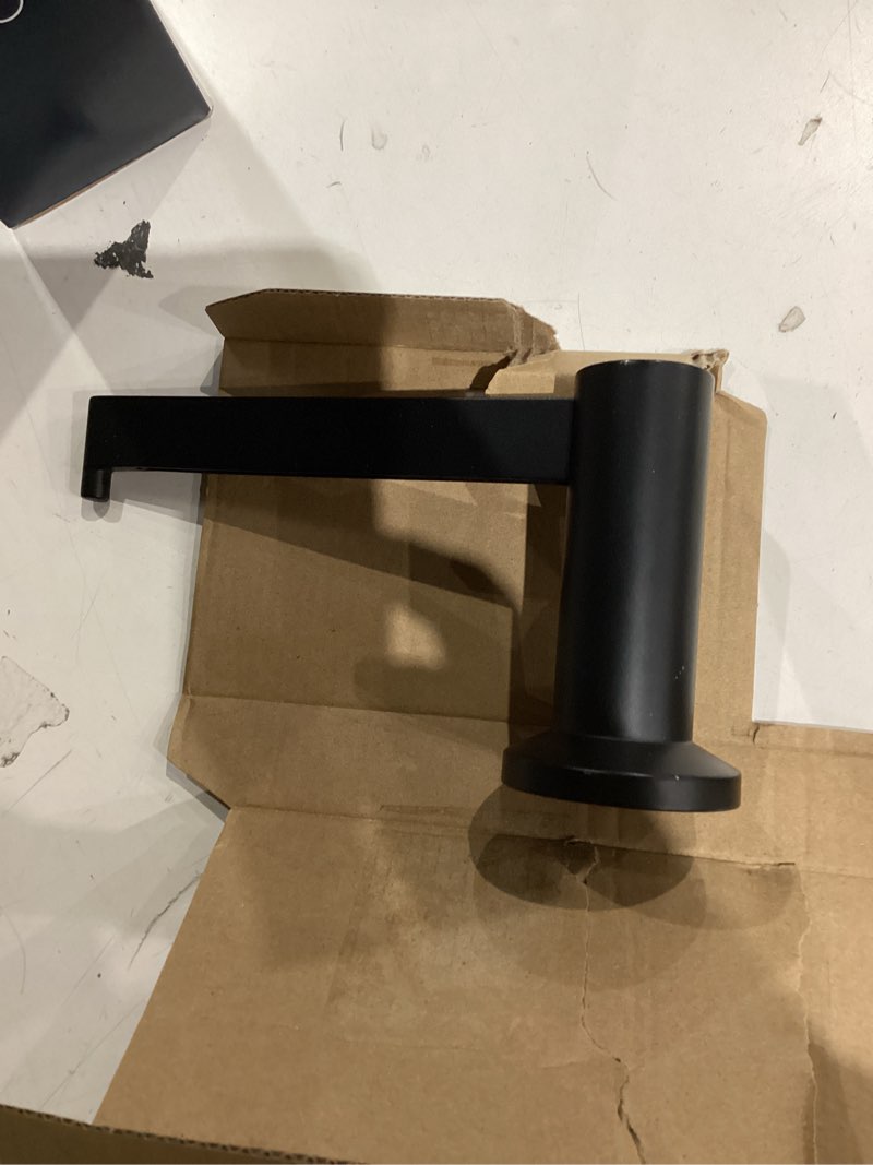 Condition photo showing Good Condition for kohler premise matte black wall mount single post toilet paper holder
