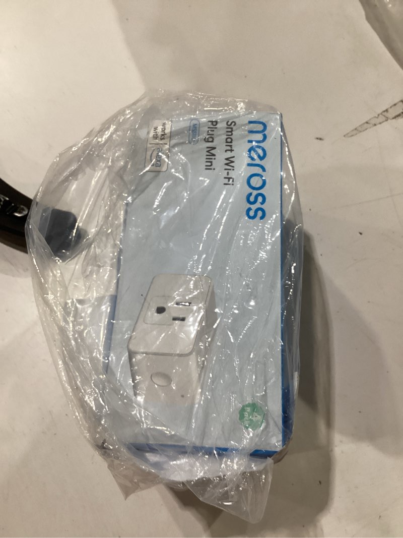 Condition photo showing New/Like New for meross Smart Plug Mini, 15A & Reliable Wi-Fi, Support Apple HomeKit, Siri, Alexa, Echo, Google Assistant and Nest Hub, App Control, Timer, No Hub Needed, 2.4G WiFi Only, 4 Pack