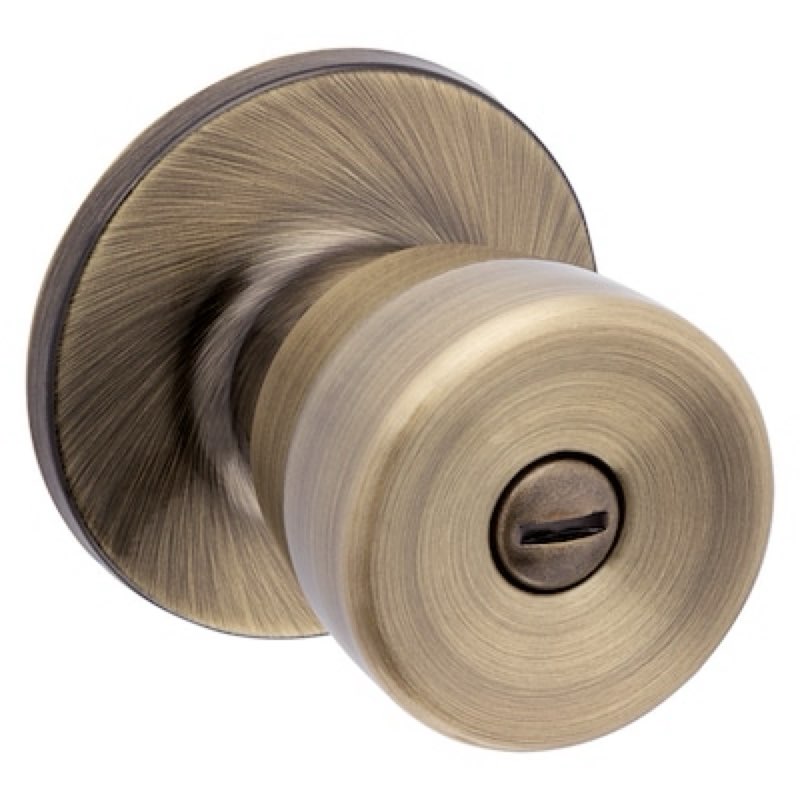 reliabilt gallo antique brass interior or bed/bath privacy door knob