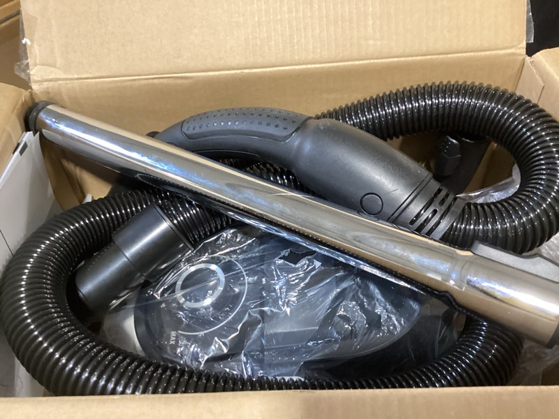 Condition photo showing New/Like New for eureka bagless canister vacuum cleaner, 1100w high power vacuum cleaner for carpets and hard floors hepa filter extension tube 2-in-1 crevice tool floor nozzle, nen121wh