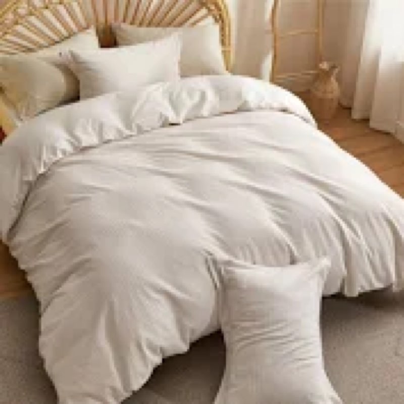 bedsure cotton boho textured duvet cover set 40 x12x30 cm