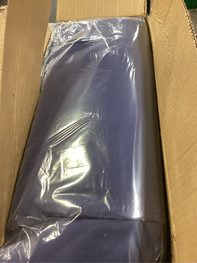 Condition photo showing Good Condition for outdoor seat cushion set, waterproof & fade resistant patio chair cushions, outdoors cushion for patio furniture, 24 x 24 x 5.75 inch, outdoor couch cushions with handle and ties, navy blue navy blue 24*24+5.75/25*22.5"