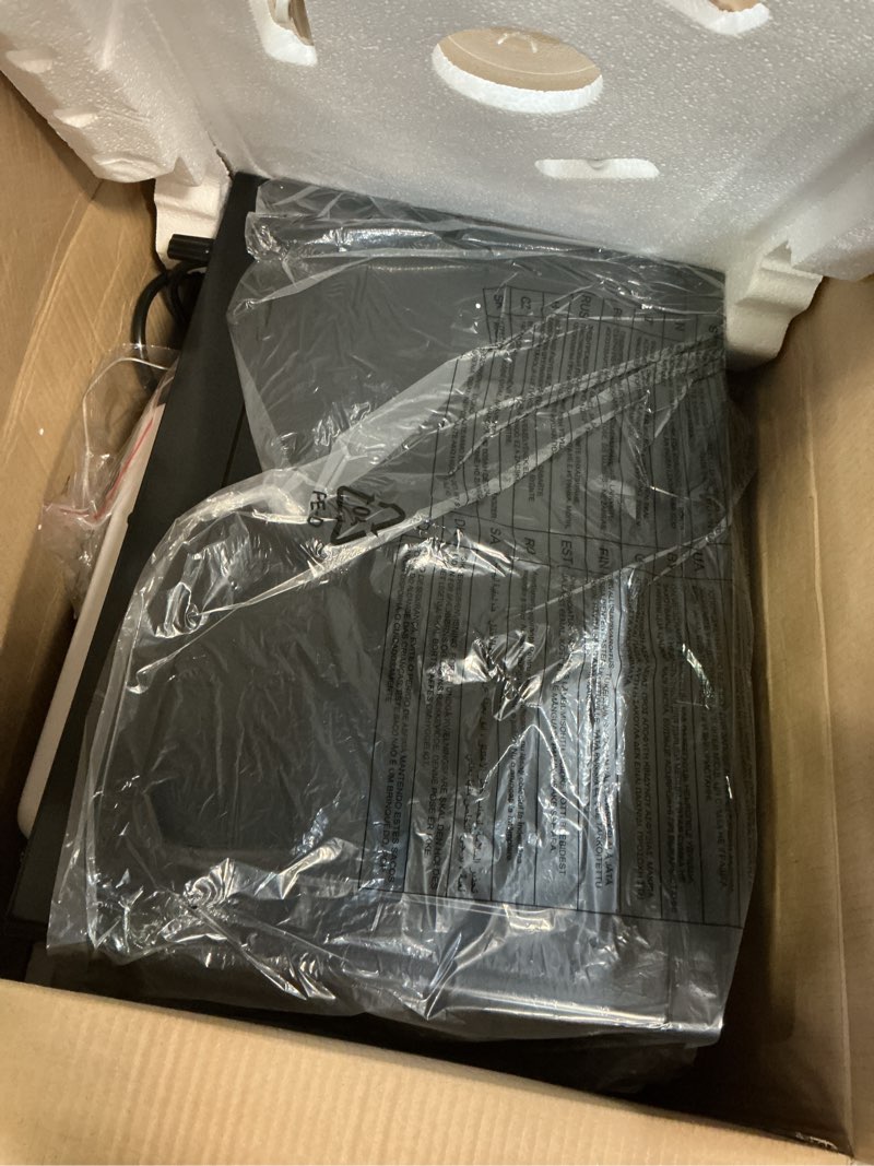 Condition photo showing Good Condition for chefman countertop microwave oven 1.1 cu. ft., 1000 watts with 10 power levels, 6 cooking presets with one-touch express cook, eco mode, child safety lock, & mute button - black