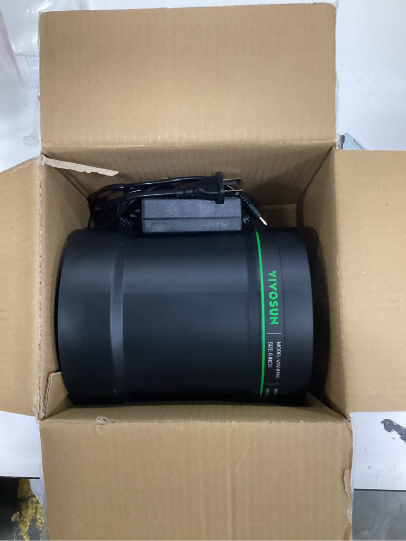 Condition photo showing Good Condition for vivosun 6" inline exhaust fan & speed controller, low noise workshop 345 cfm duct fan for hvac ventilation, vent booster fan in grow tent, basement, bathroom, kitchen, attic, 3d printer 6" pro
