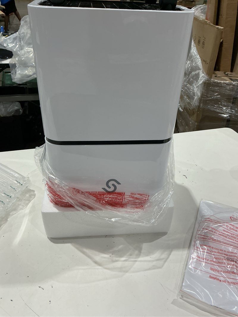 Condition photo showing Good Condition for 2000 sq.ft dehumidifier for basement - 36 db 30 pints quiet dehumidifiers with drain hose for home bedroom bathroom rv 3 modes with led intelligent humidity light white