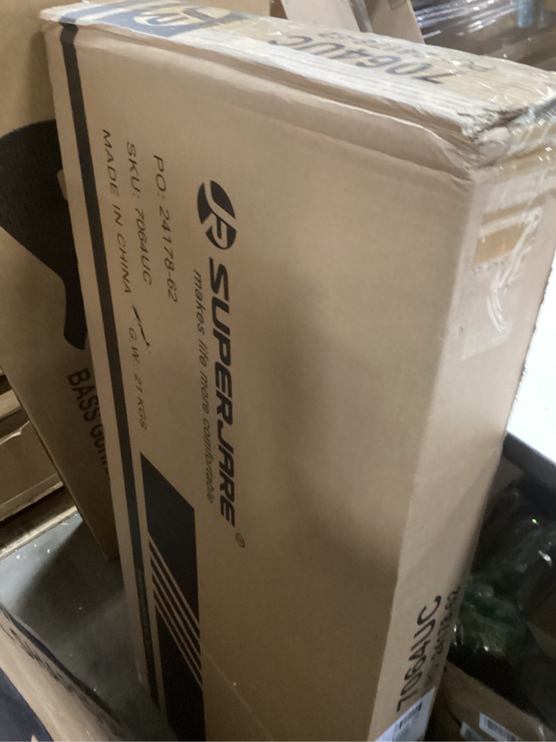 Condition photo showing New/Like New for SUPERJARE 53 inch Reversible L Shaped Desk with LED Lights & Power Outlets, Computer Desk with Shelves & Monitor Stand, Gaming Desk with Drawer, Home Office Desk Corner Desk, PU White Drawer Pu White 53 inch