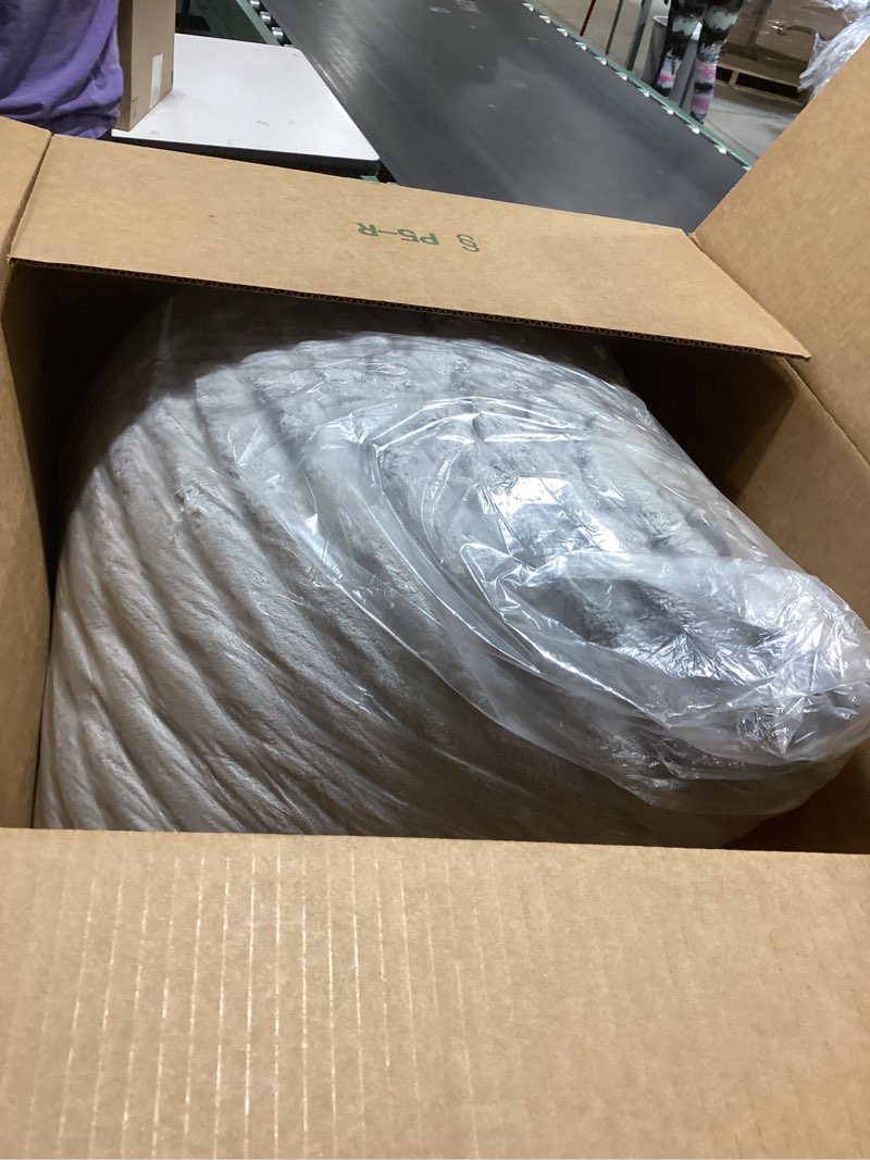 Condition photo showing Good Condition for bedelite fleece king comforter set -super soft & warm fluffy light grey bedding, luxury fuzzy heavy bed set for winter with 2 pillow cases light grey king