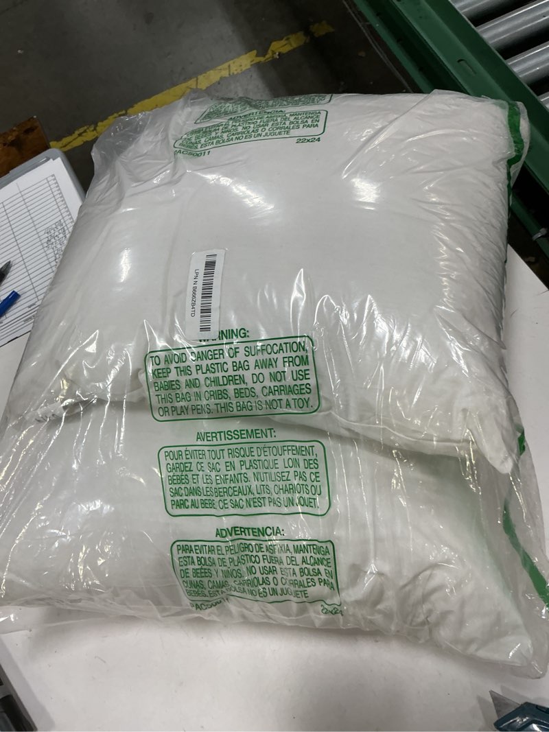 Condition photo showing Good Condition for hito 18x18 pillow inserts (set of 2) - down alternative 100% cotton cover decorative square throw pillows white for couch bed sofa white 18x18 inch (pack of 2)