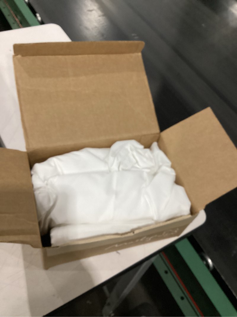 Condition photo showing New/Like New for 2 pack water-repellent fabric shower curtain liner - hotel quality machine washable, 3 heavy-duty magnets with rustproof grommets & weighted hem, standard size 72x72in white 72"w x 72"l (pack of 2) white