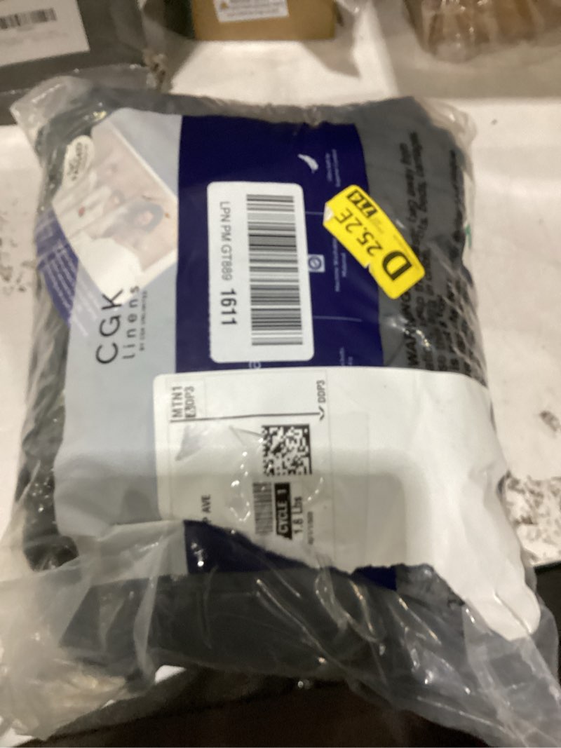 Condition photo showing Good Condition for extra deep king fitted sheet - hotel luxury single fitted sheet only - easily fits 18 inch to 24 inch mattress - ultra soft, wrinkle & fade free w/extra deep pockets - breathable & comfy - charcoal 07 - charcoal king