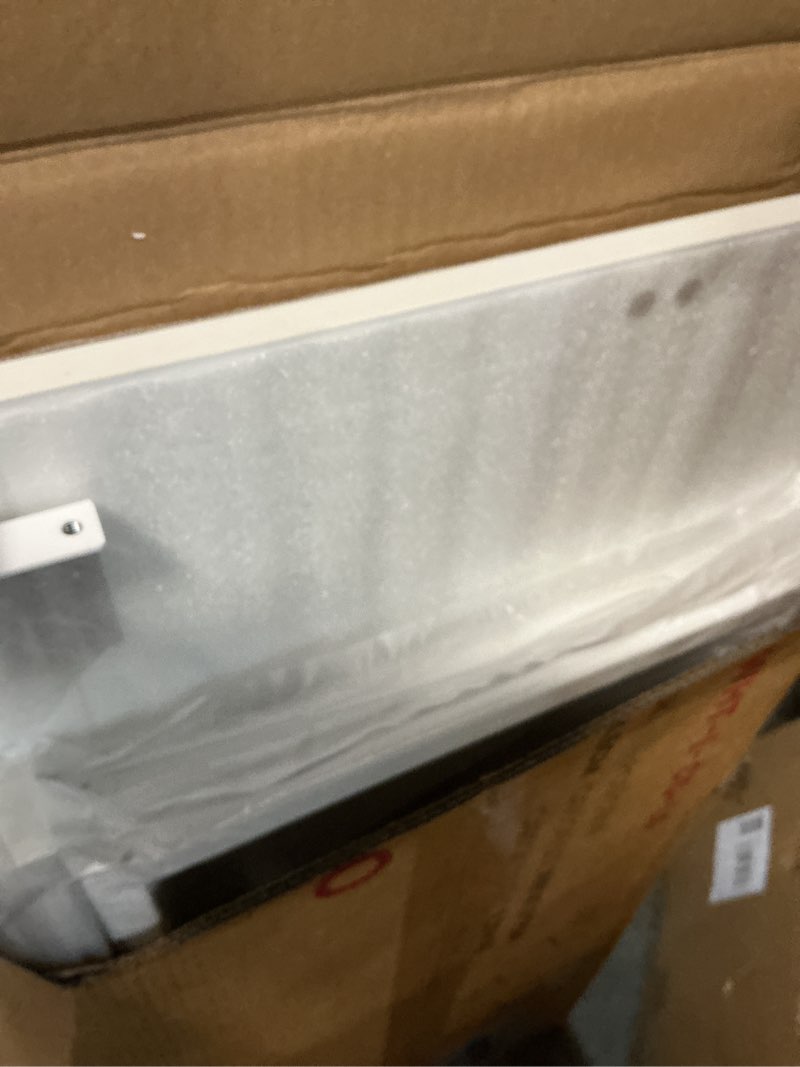 Condition photo showing New/Like New for WOHOMO Folding Desk, Small Writing Desk 39.4", Space-Saving Foldable Laptop Table Writing Workstation for Home Office, Easy Assembly, White Large Size:39.4 x 15.7 White