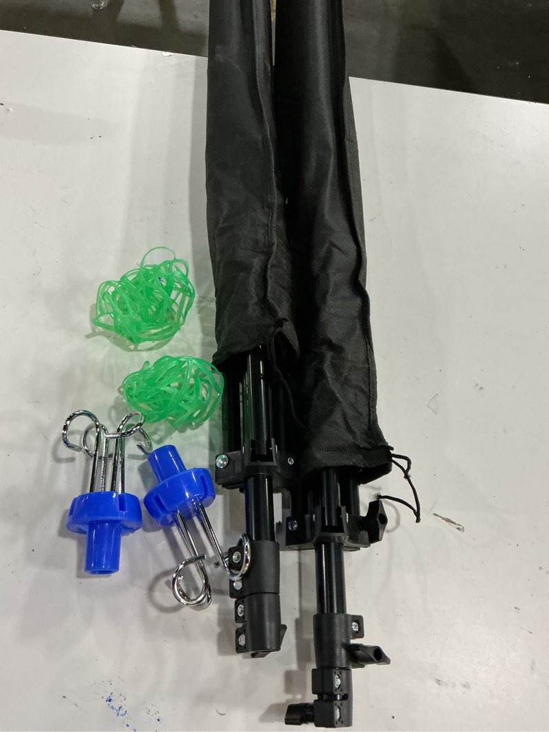 Condition photo showing New/Like New for TrelaCo 2 Pcs Portable IV Pole Stand Collapsible Drip Bag Pole Rack Foldable, Aluminum Alloy, 4 Hooks 3 Legs, Adjustable Height for Travel, Hospitals Clinics Wheelchairs Beds