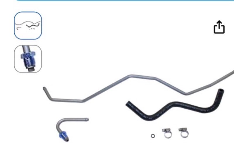 Edelmann 92709 Power Steering Return Line Hose Assembly: Replacement for - 2010-08 Chry. Town & Country, Dodge Grand Caravan, 10-09 Volks. Routan, Black