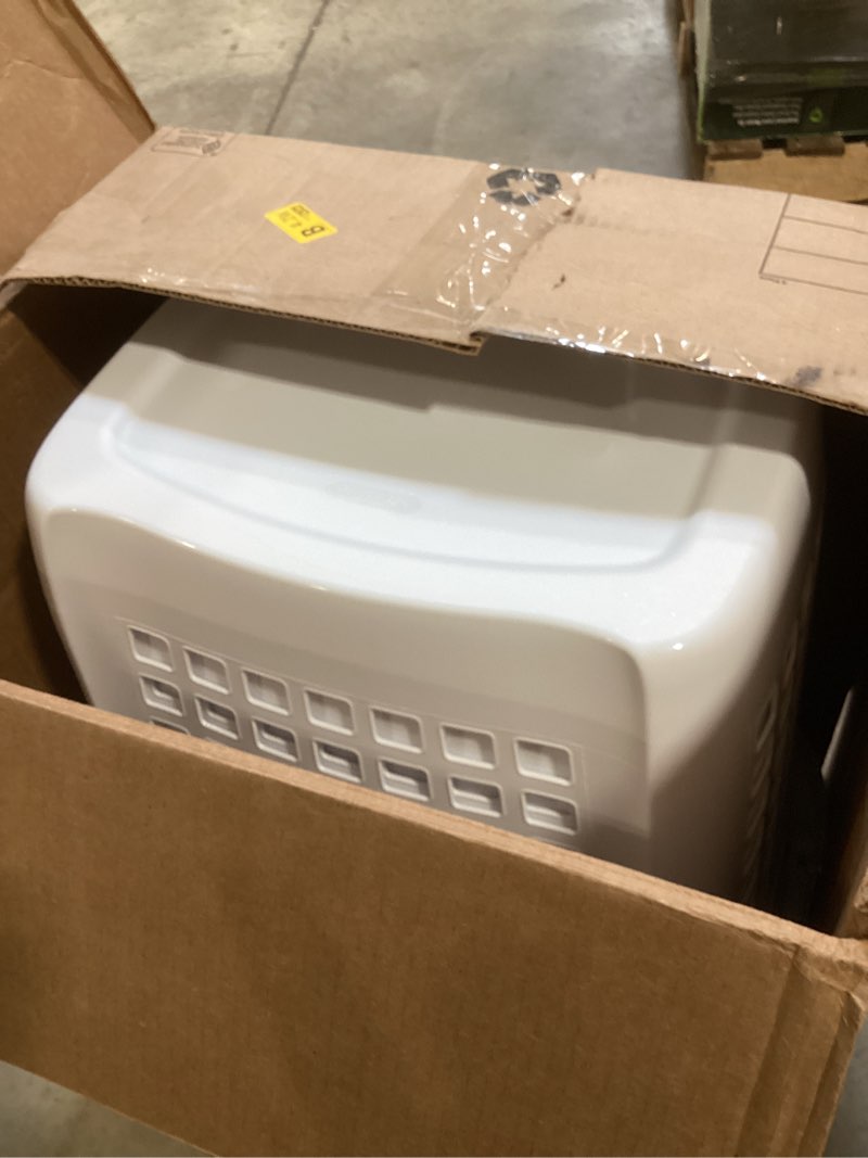 Condition photo showing Good Condition for sterilite ultra easy carry laundry hamper, comfort handles to easily carry clothes between the bedroom and laundry room, plastic, white, 4-pack white 4 pack