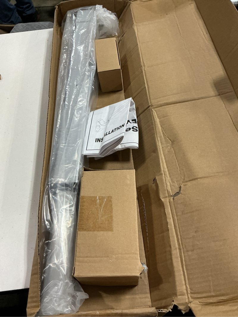 Condition photo showing New/Like New for dynasty hardware push bar panic exit device for emergency exit doors painted aluminum, with exterior lever handle