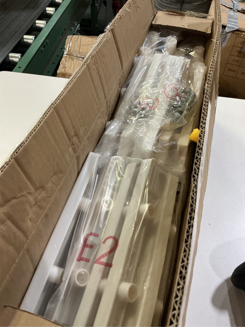 Condition photo showing Good Condition for HOMIDEC Clothes Drying Rack, Large 4-Tier Foldable Drying Rack Clothing(67.7H x 19.7W x 30L Inches), Movable with 4 Castors. Multifunctional Stainless Steel Laundry Drying Rack, White