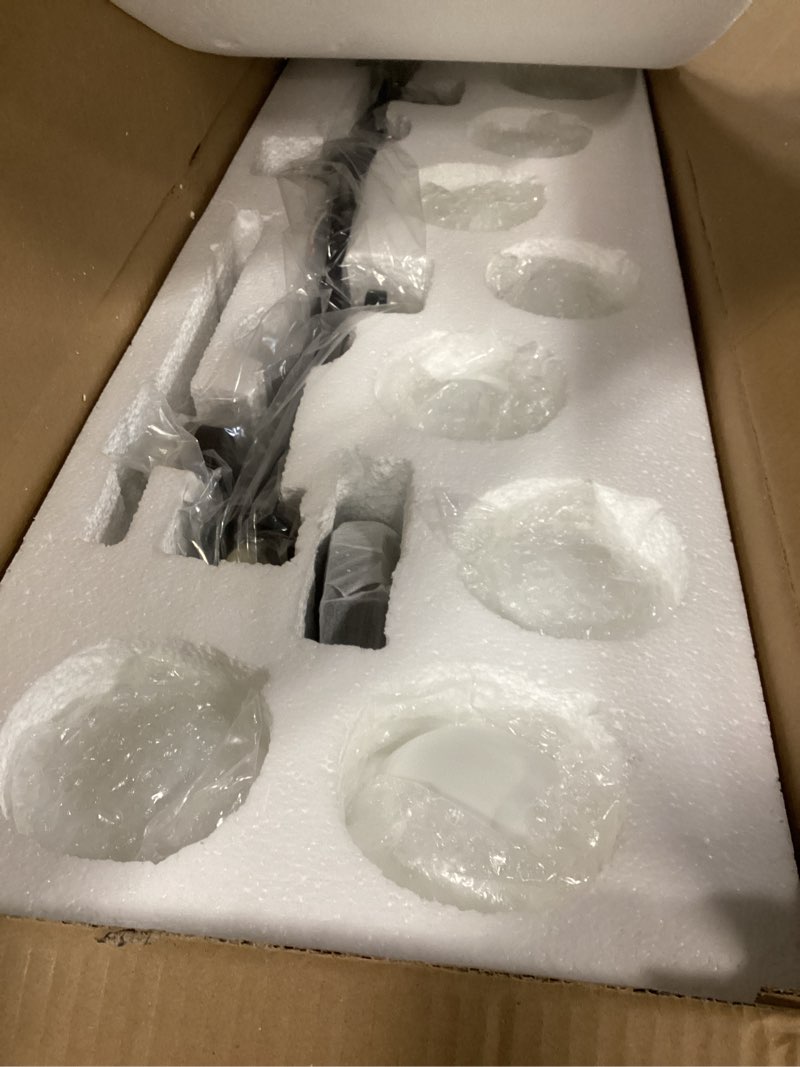 Condition photo showing Good Condition for Chandelier Light Fixture Linear Chandelier Morder Black Milk Globe Glass 8 Lights Chandeliers for Di