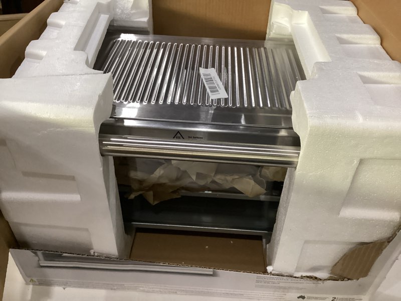 Condition photo showing As Is for breville smart oven air fryer compact, brushed stainless steel, incomplete, not tested