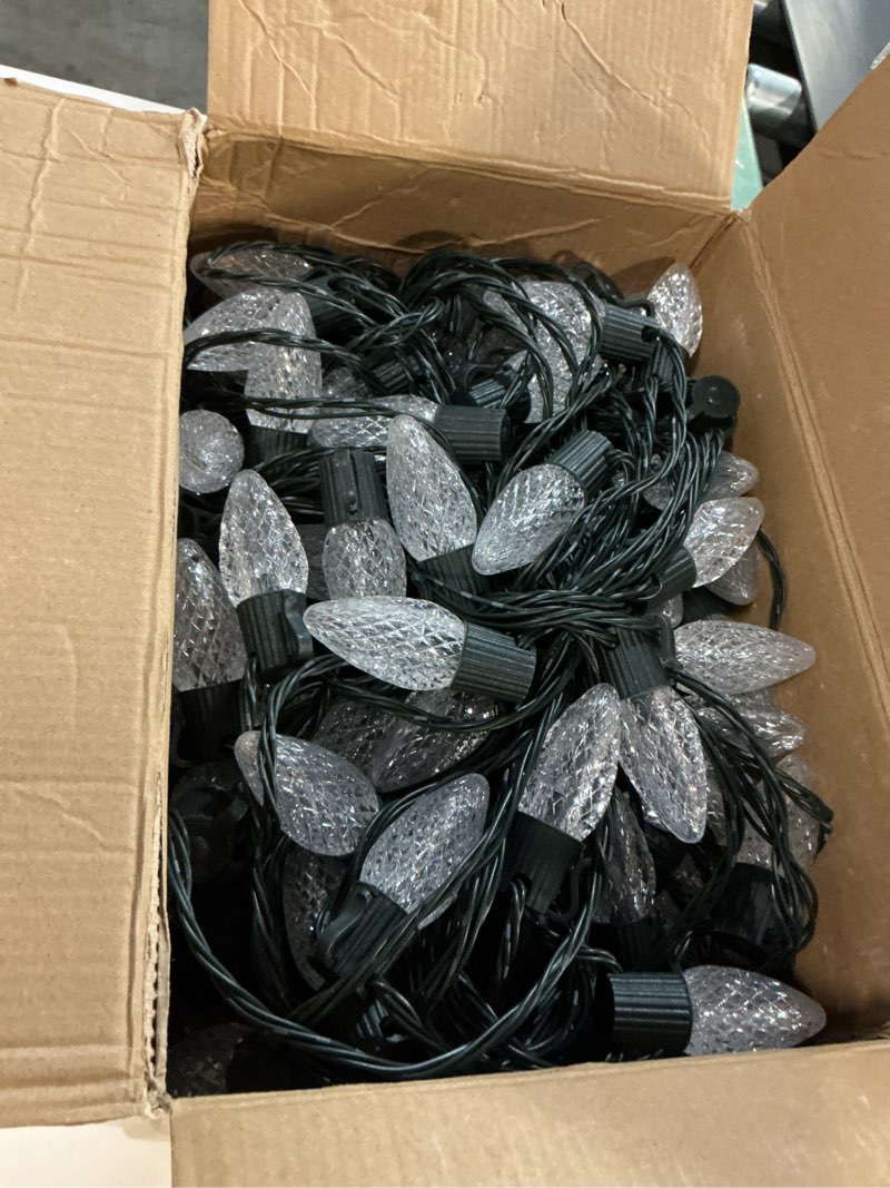 Condition photo showing Good Condition for Minetom Smart C9 Christmas Lights Outdoor, 200 LED 213FT Christmas Color Changing Fairy Lights App Control, Music Sync, 105 Preset Modes, Connectable RGB C9 String Lights for House Indoor Xmas Decor 200LED