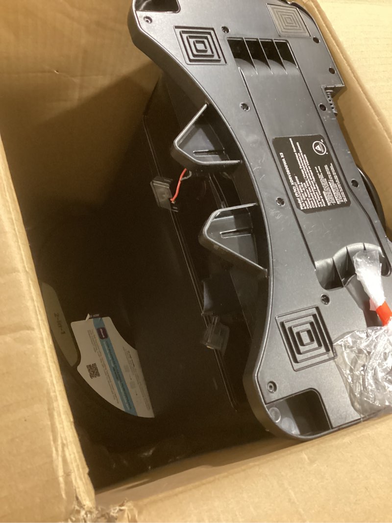 Condition photo showing Good Condition for shark robot vacuum & mop combo, powerful suction, matrix plus, 60-day debris capacity, hepa bagless self empty base, sonic mopping, home mapping for pet hair - carpets & hardfloor, av2610wa wet and dry self-empty (gold/black)